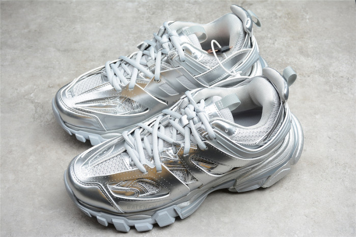 bl tess s. gomma trek low sneakers silver 042103